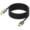 USB-кабель для принтера, длина 1,8 м, USB 2.0 тип A (папа) - тип B (папа), шнур для сканера для MIDI-контроллера