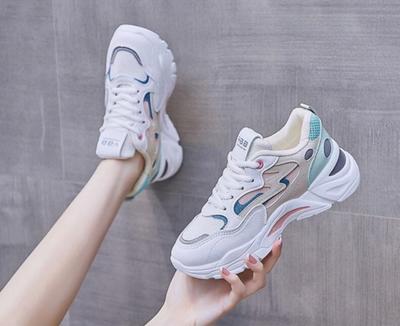 Массивные кроссовки, увеличивающие рост, женская обувь на платформе, новые модные спортивные женские кроссовки с дышащей сеткой, повседневные кроссовки