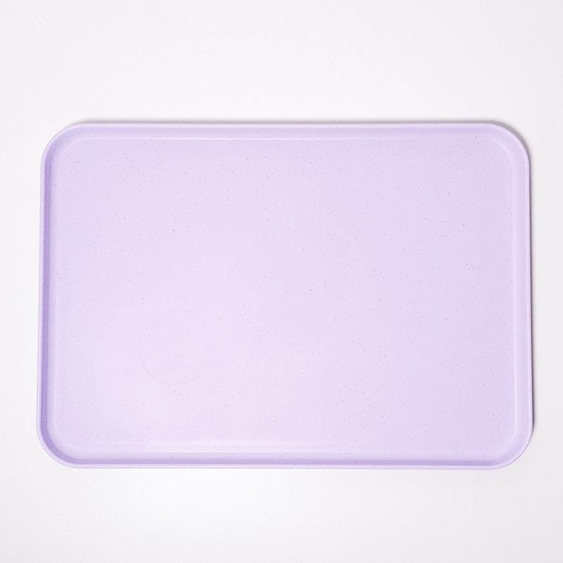 Nordic Style Rectangular Plastic Tray for Fast Food, Kindergarten, Home, and Catering