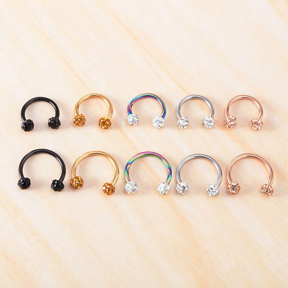 Lip Piercing Retainer Men Gifts Women Piercing Nose Ring Body Jewelry Stainless Steel Septum Rings