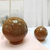 Полированная сфера из камня для исцеления Рейки, натуральные хрустальные сферы Mariam Jasper с подставкой,