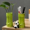 Cartoon Panda Pen Holder Large Capacity Pencil Organizer Creative Panda Ornament  Student Gift