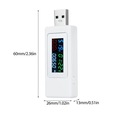 USB-тестер USB-измеритель мощности Тестер напряжения и тока 4 30 В 0 6,5 А 0 195 В Безопасность QC Быстрая зарядка Вольтметр Амперметр
