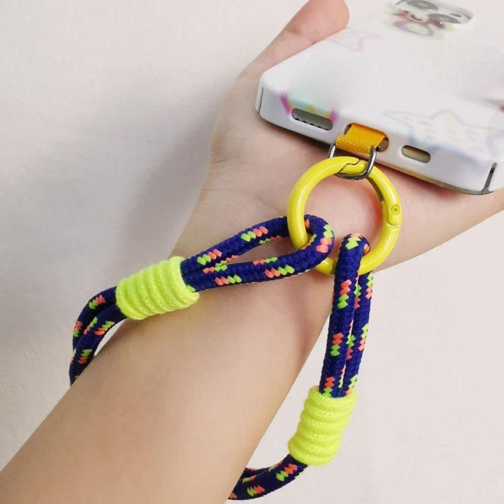Candy Colors Anti-lost Rope Keychain Hanging Rope Portable Phone Case Strap