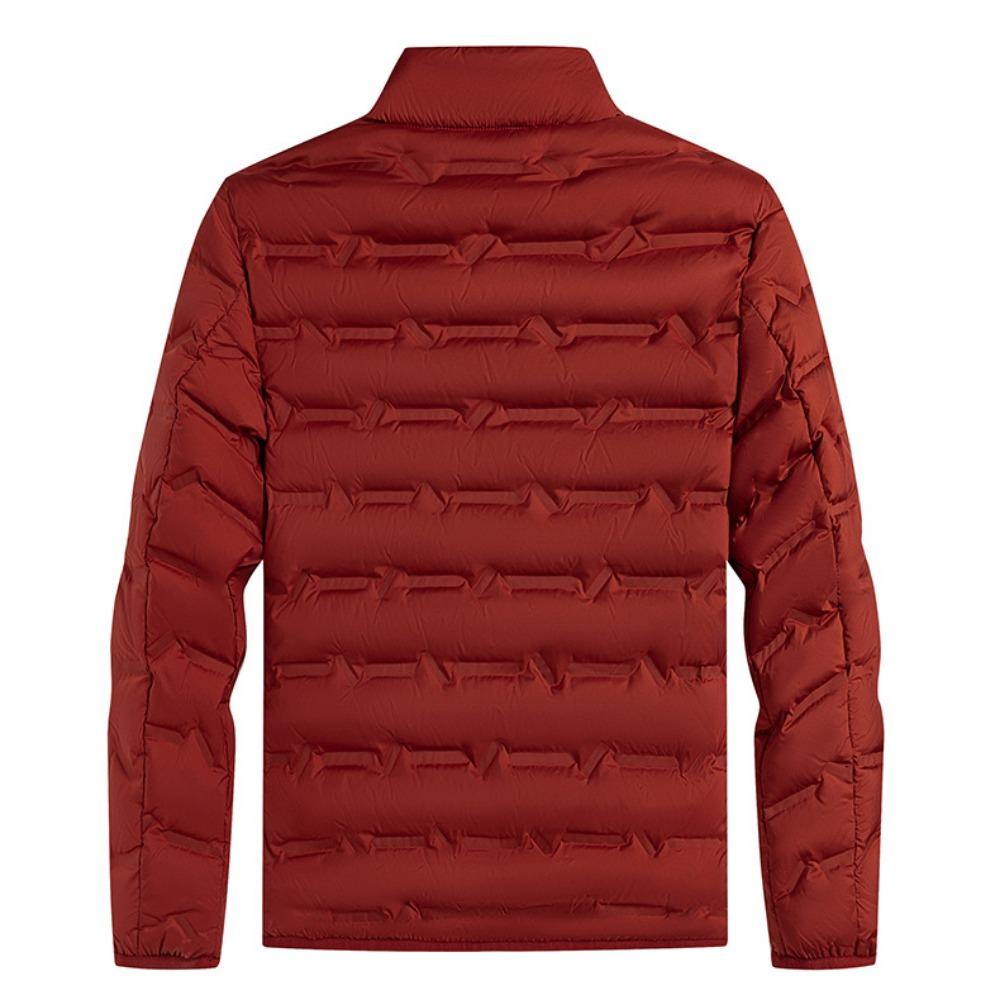 Графеновый самонагревающийся пуховик для мужчин, прочные ветрозащитные плиссированные пуховики с воротником-стойкой, классические теплые зимние куртки для мужчин