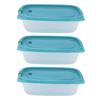 3pcs 830ml Refrigerator Storage Box with Lid Rectangular Food Storage Container for Home Kitchen