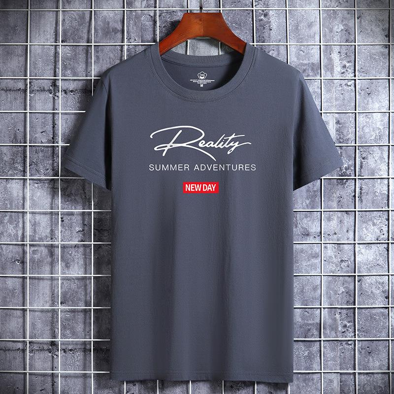 Мужская футболка с коротким рукавом, мужская модная свободная рубашка с коротким рукавом, напечатанная рубашка