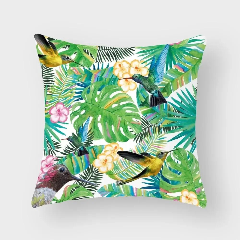 Роскошный Декор для Дома Наволочка Тропический Фламинго Наволочка для Подушки Гостиная Диван Наволочка