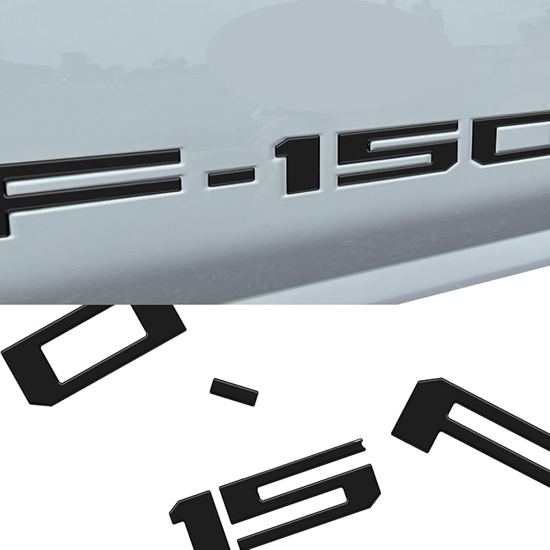 3D Raised Tailgate Letters Compatible With F150 2024 2025, Matte Black Erts, Tailgate Decal For F150 & Emblem Replacement, Accessories For F150