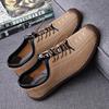 2025 осень новые мужские туфли ручной работы онлайн повседневные кожаные туфли мужские мягкие кожаные туфли с мягкой подошвой одинарные туфли мокасины 565