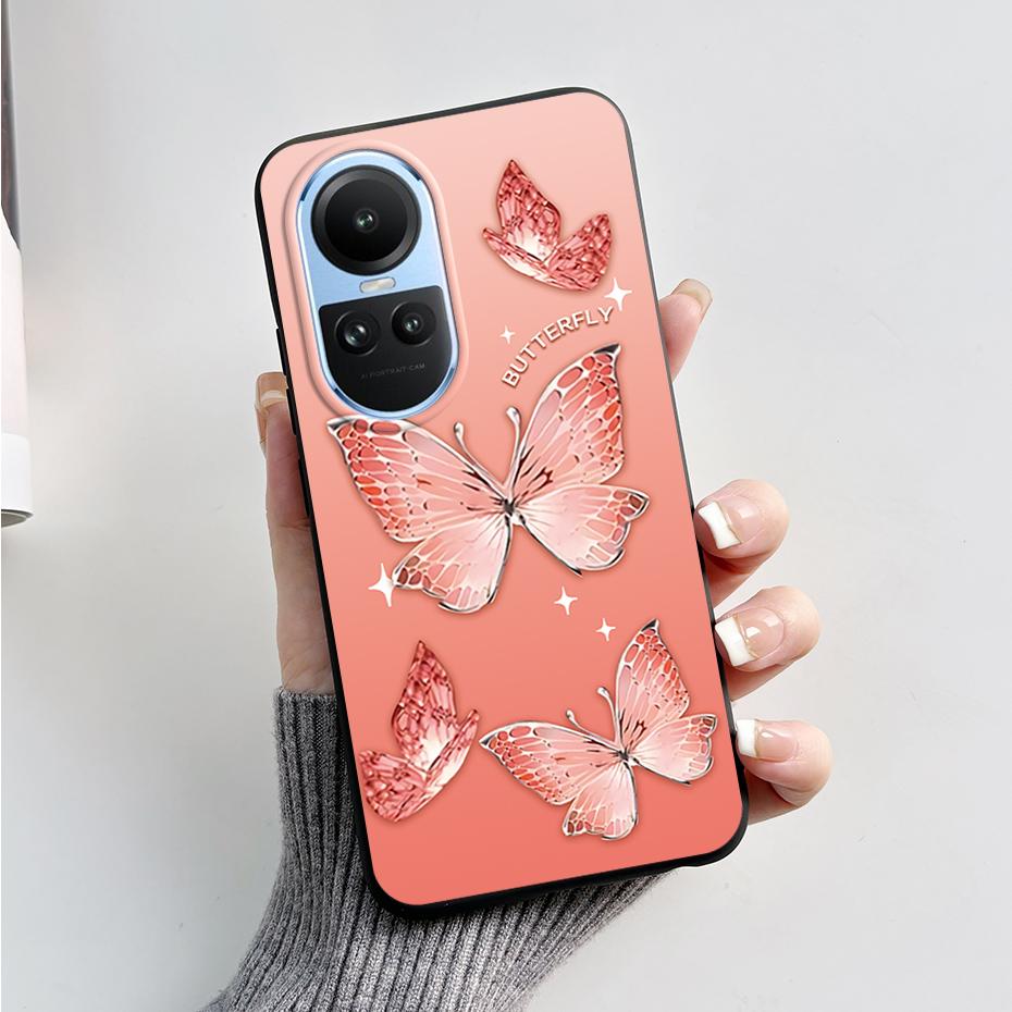 Чехол для OPPO Reno 10 5G CPH2531 Стильный узор Мягкий силиконовый чехол для телефона Oppo Reno10 Pro Global 2023 CPH2525 Задняя крышка