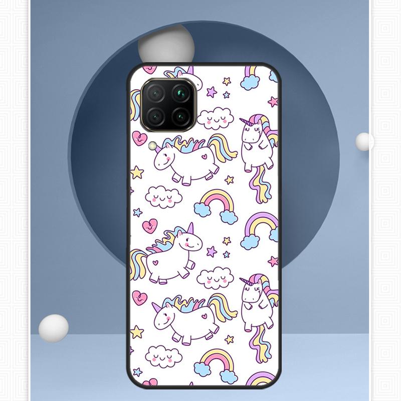 Cartoon Rainbow Unicorn For Huawei P30 P60 Pro P20 P40 Lite Nova 9 10 SE 12s 12i 11i 8i Y91 Y60 Y70 Y72 Y90 Y61 Case