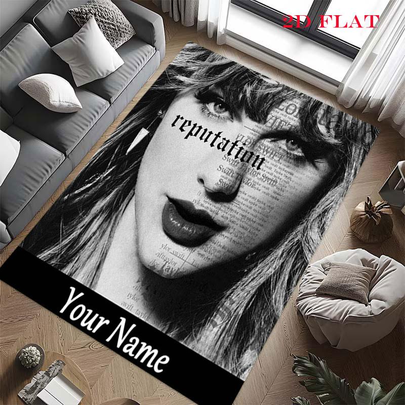 Custom Taylor Swift Carpet Rug for Living Room Bedroom Home Sofa Decoration,Kids play Nonslip Floor Mat