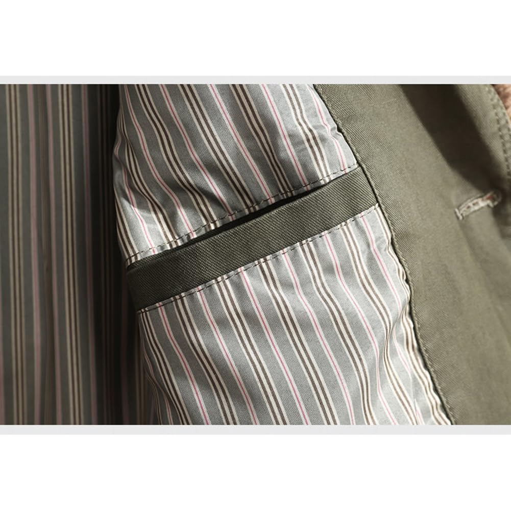 Блейзер, пиджак, пиджак, пиджак, пиджак, пиджак, формальный, тонкий, простой, деловой, повседневный, для поездок на работу, большой размер HS29, военный [ZANBANG] для мужчин, для мужчин (2XL, зеленый)