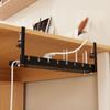 No Drilling Retractable Cable Storage Rack Space Saving Metal Cable Tray  for Home