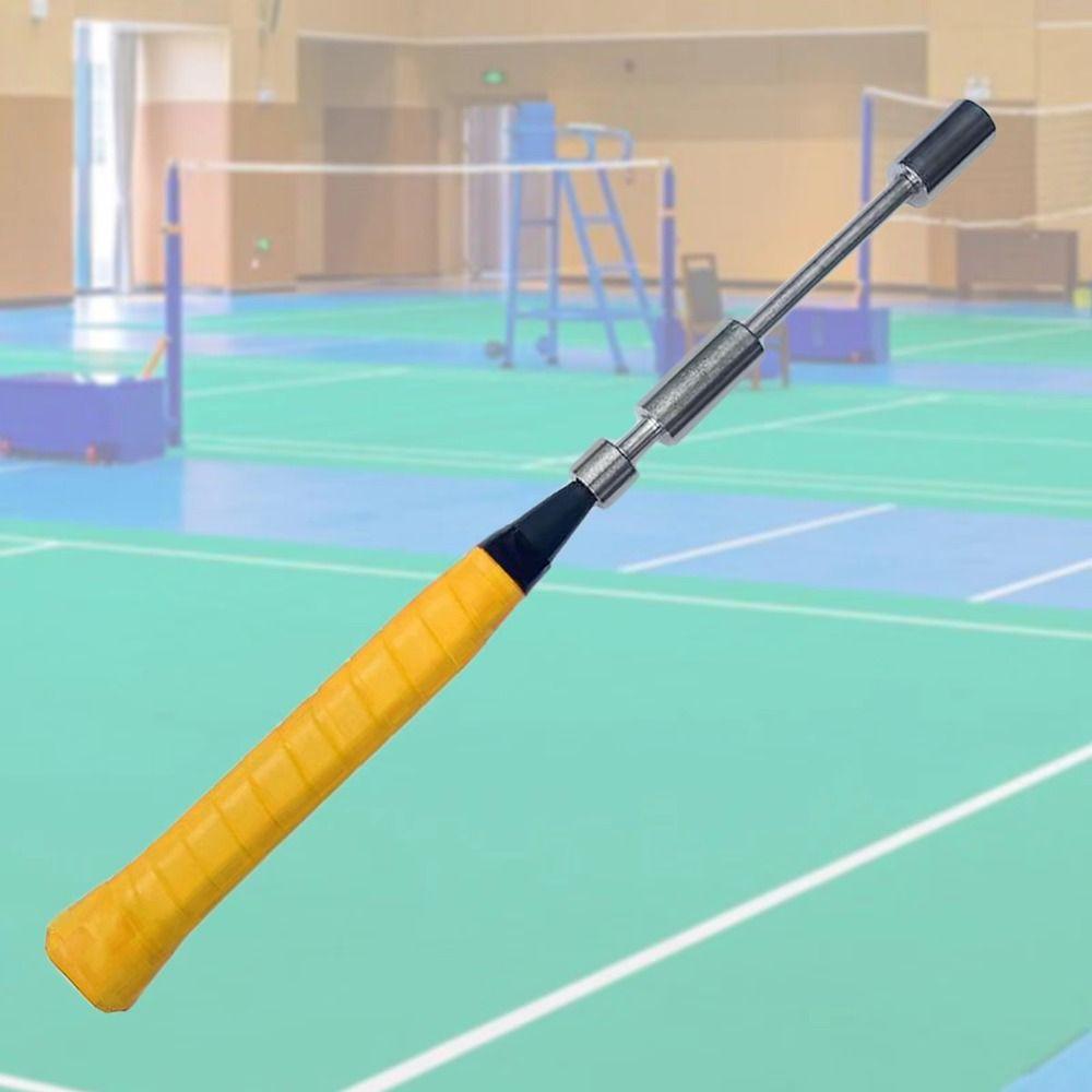 Тренировочная палка для бадминтона из нержавеющей стали, регулируемый инструмент для силовых тренировок, спортивное оборудование для бадминтона