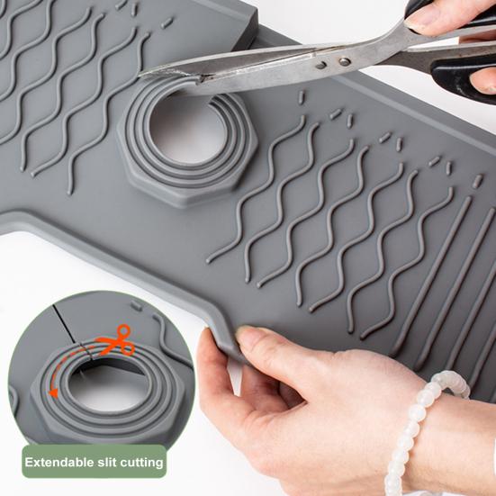 Силиконовый брызговик для раковины, сливной коврик, держатель для мыльницы, сливной коврик для крана для кухонь, ванных комнат, автофургонов