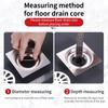 Floor Drain Filter Multifunctional Steel Filter Mesh Basket Filter Hair Trap Bathroom Kitchen Sink Anti-clog Slag Strainer