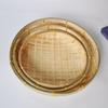 Woven Wicker Bread Basket Round Wall Hanging Baskets Handmade Bamboo Woven Basket  Kitchen