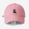 Summer New Cute Puppy Embroidery Dome Wide Brim Cap Couple Versatile Baseball Cap