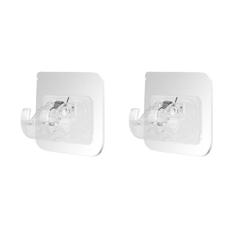 2 шт. Самоклеящиеся крючки Неперфорированные зажимы для карниза Крючки Вешалки для карниза для душа Бытовые фиксирующие зажимы-вешалки