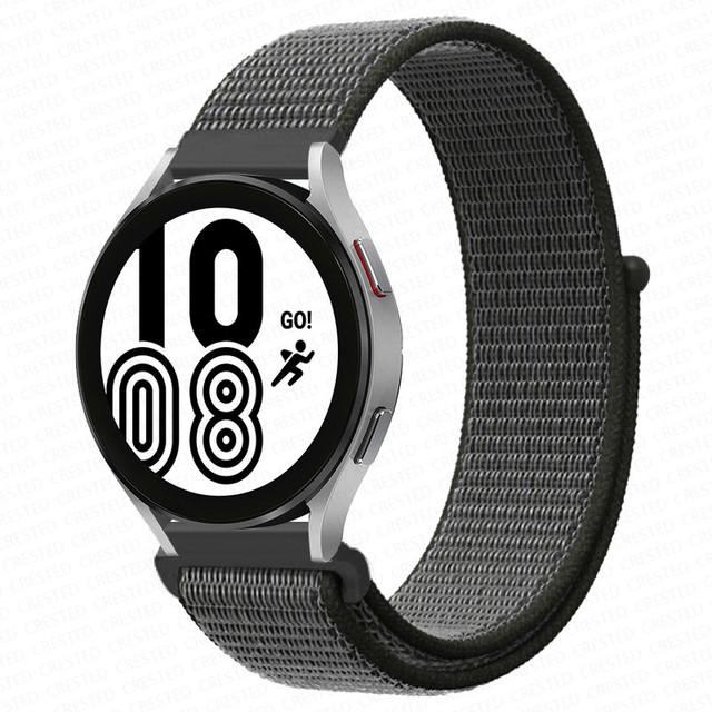 Нейлоновый ремешок 20/22 мм для Samsung Galaxy watch3 4/classic/Active 2 Gear S3/S2, браслет-ремешок Correa Amazfit GTS 2 Huawei Watch GT 2e Pro, профессиональный ремешок