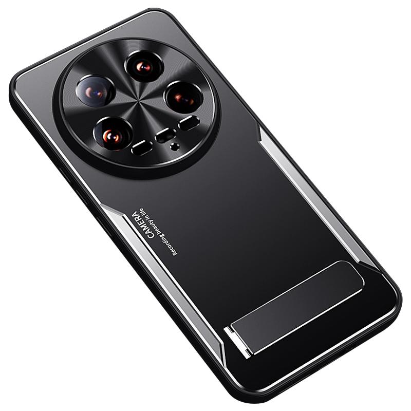 Чехол для Xiaomi 14 Ultra с подставкой, гибридная защита для телефона из алюминиевого сплава + ТПУ