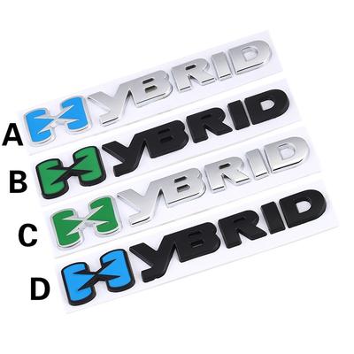 Наклейка на автомобиль HYBRID Logo Emblem Chrome Badge Decals для стайлинга автомобиля Наклейка