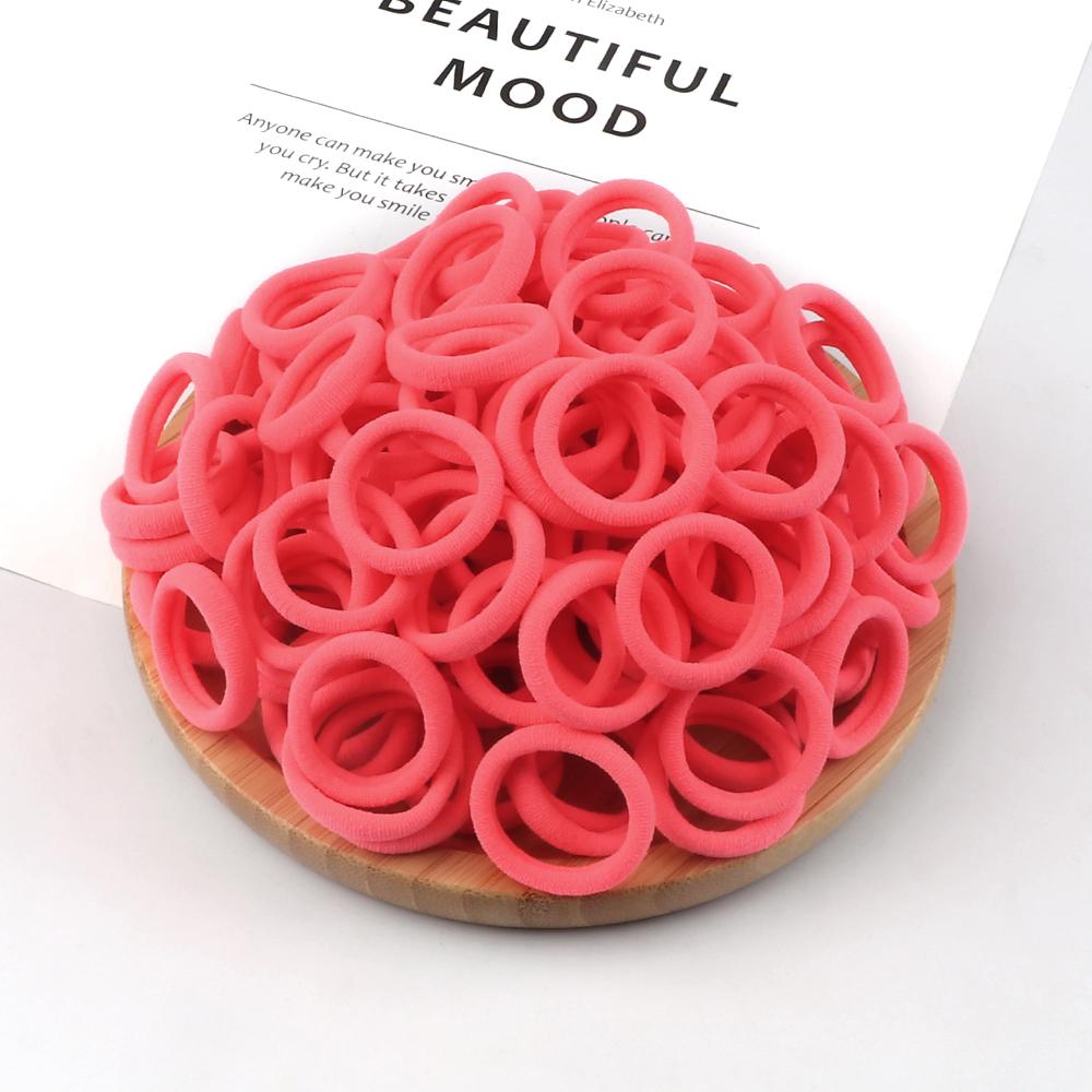 20/30/50/100/200pcs Colorful Hairband Black Grey Rubber Band Nylon Hair Elastic Ponytail Hairstyle Scrunchies Hair Accessories