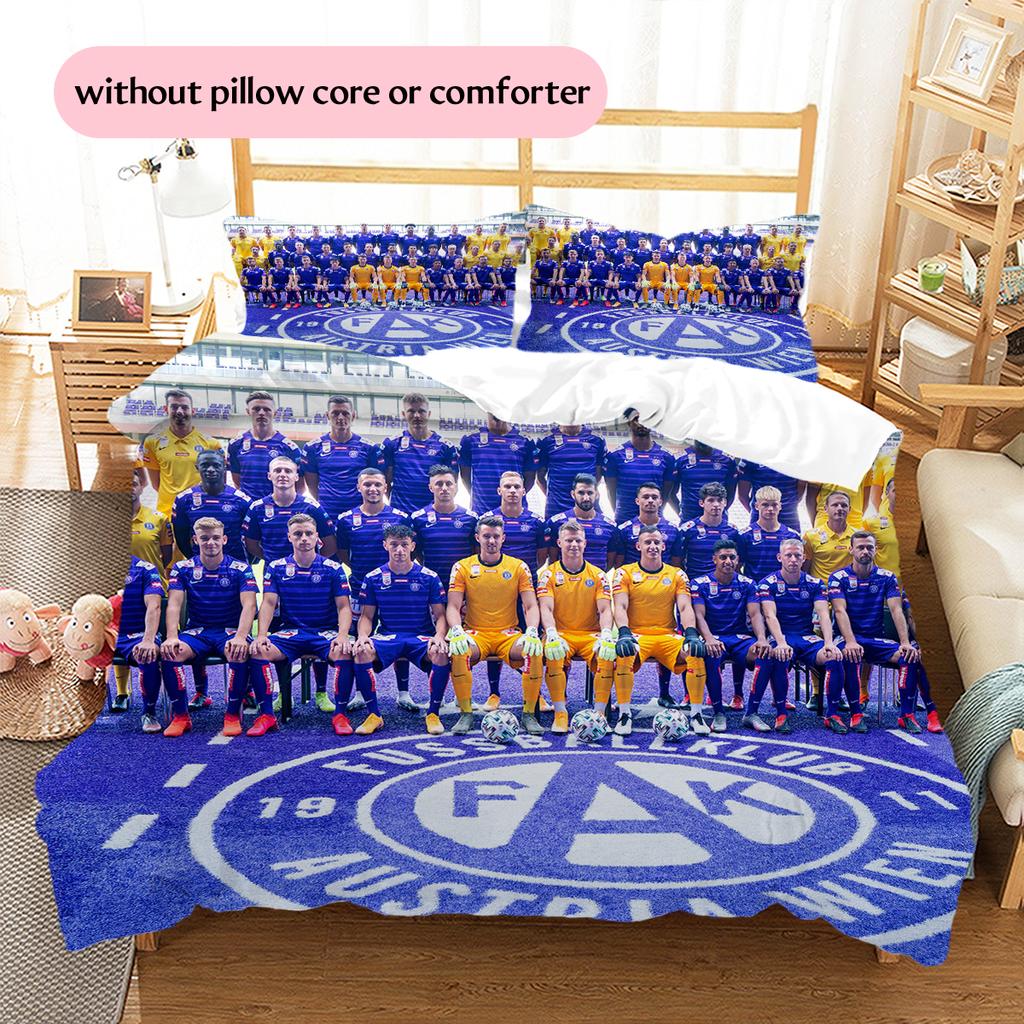 Austria Vienna Pattern Bedding Home Decoration Birthday Gift (1 * duvet cover + 2 * pillowcase, without core)