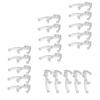 Drapery Hardware Plastic Valance Retainer Clips 20 Pieces Clear Valance Clip