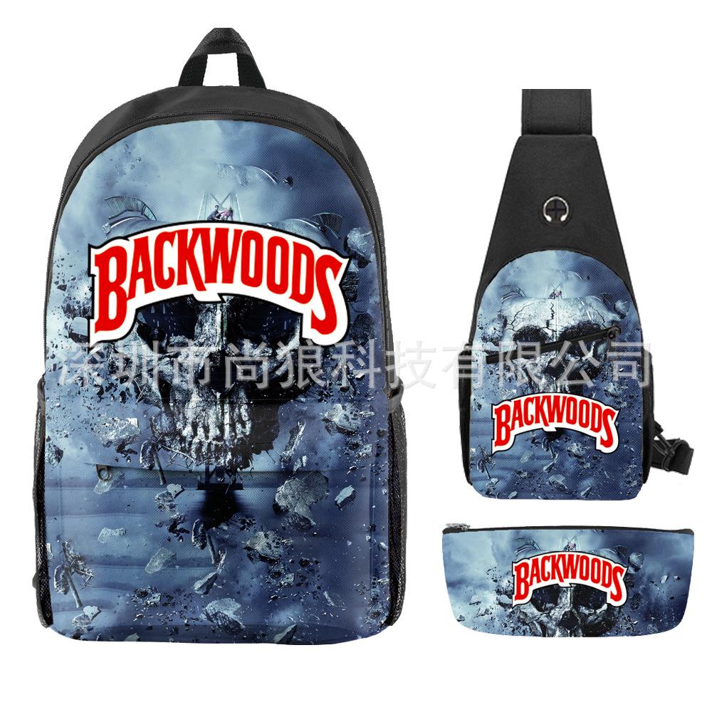 Школьный рюкзак для ученика Backwoods Рюкзак Сумка через плечо Школьная сумка Рюкзак большой емкости Водонепроницаемый рюкзак