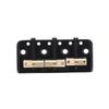 Wilkinson WTBS Short Brass Compensated Telecaster Bridge for Humbucker or Vintage Electric Black 3-Saddle Tele-Style Guitars,
