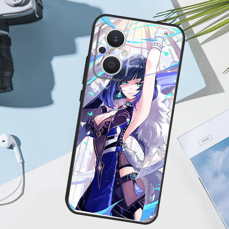 Чехол Genshin Impact Yelan для OPPO Reno 13 13F 12 11 F 8T 7 8 10 Pro OPPO Find X8 X6 X3 Pro X5 Lite Чехол Funda
