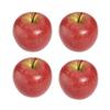 4pcs Artificial-apple Fake Fruit Simulated For Kitchen Home Foods Decorations