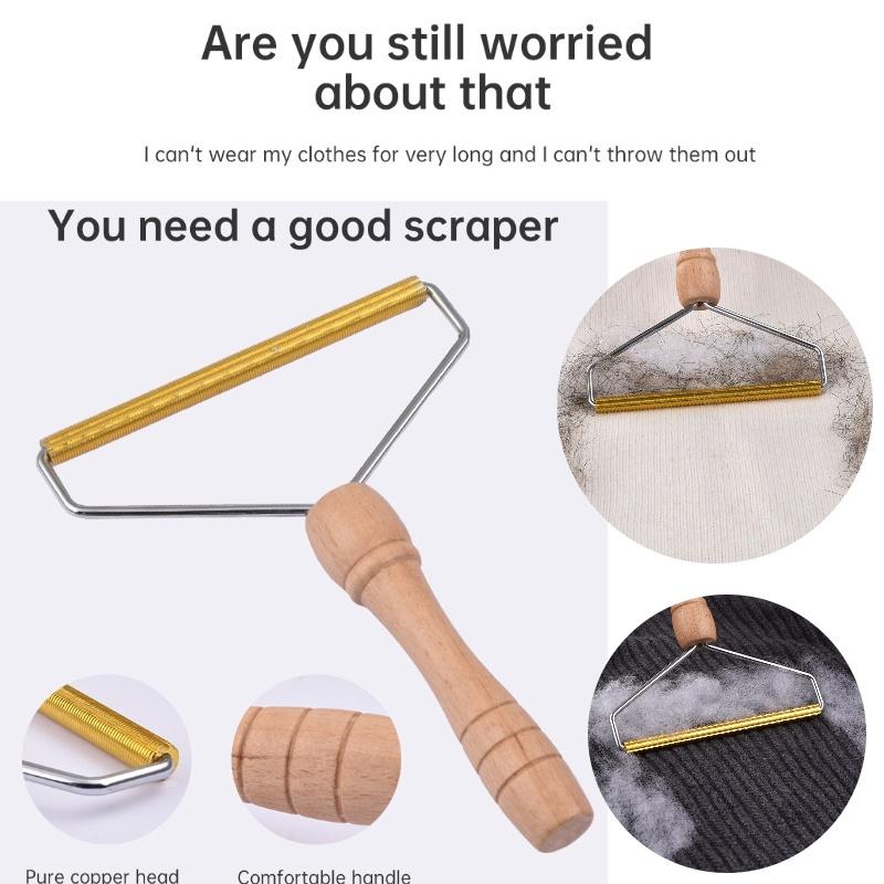 Практичный и удобный джутовый деревянный удалитель ворса Отлично подходит для удаления катышков