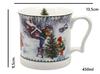 Christmas Porcelain Mug 450ml Decorative Gift Box Christmas Tree