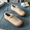 Platform Fur Suede Women Flats Loafers Warm Plush Cotton Shoes Brand Casual Shoes Woman 2024 Winter Cozy Non Slip Zapatos Mujer