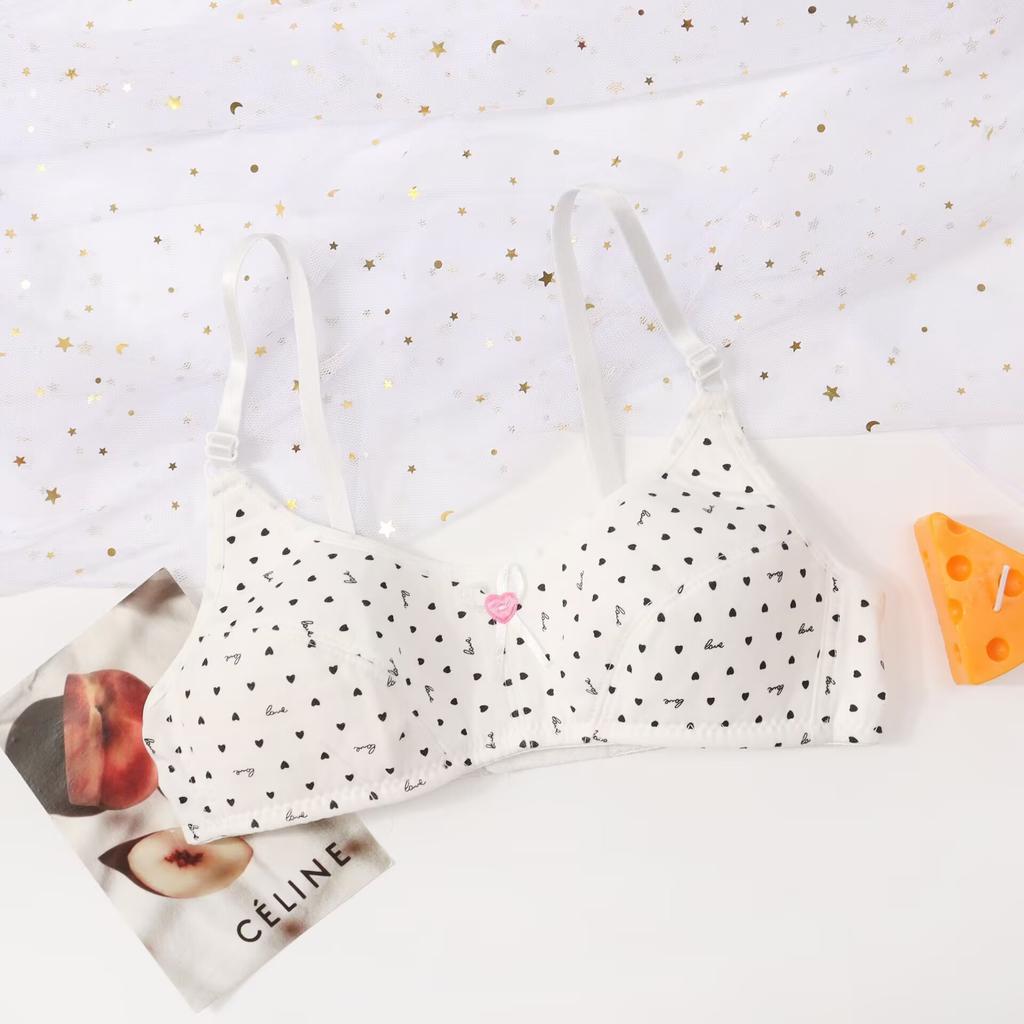 Бюстгальтер для девочек, хлопковое нижнее белье с пряжкой сзади, тренировочные бюстгальтеры для девочек-подростков, дышащие топы для девочек-подростков