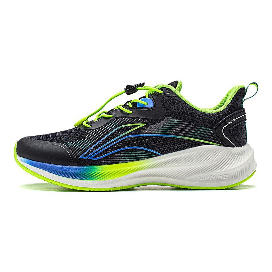 Li Ning Kids Star Running Shoes With Lightweight Shock Absorption Technology Kids Sneakers Black YKFT062-7