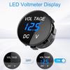Waterproof Vehicle Voltmeter Tester DC 12V-24V Car Motorcycle Voltmete  Marine Use