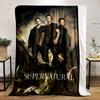 Плед с персонажами из «Сверхъестественного» Плед для спальни Плед для гостиной Дивана обеденный перерыв Мягкий уютный плед для друга Фестиваль Подарок