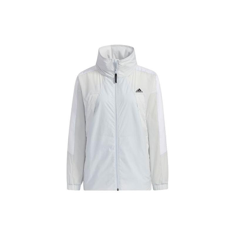 adidas Легкая ветровка с капюшоном Женская верхняя одежда белого цвета HB8922