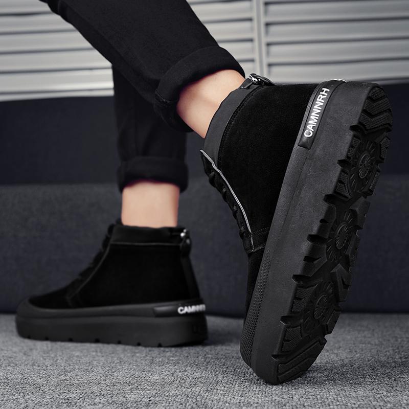 2025 Новые мужские и женские зимние теплые ботинки для снега, водонепроницаемые нескользящие ботинки с хлопковой подкладкой, размер 35-44
