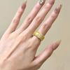 Vintage Crystal Split Ring Unique Adjustable Finger Rings Retro Pearl Opening Rings  Female