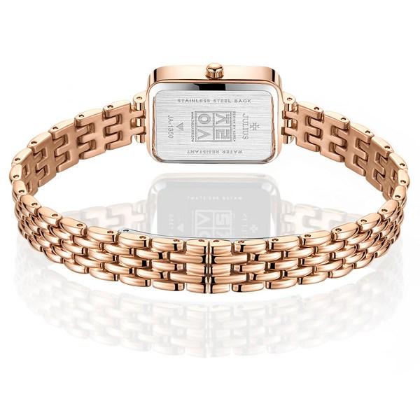 [Julius] Женские мягкие квадратные наручные часы JA-1350 + корпус + набор инструментов для ремешка, популярные корейские часы