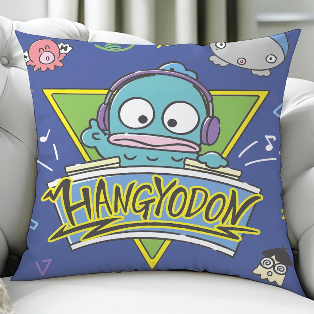 Funny Cute Hangyodon cushion cover Birthday Anniversary Gifts Double Sided Printed Zipper Cushion Cover Soft Skin Bedding