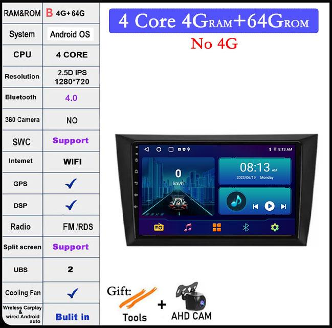 Android 14 для Volkswagen VW Golf 6 2008 - 2016 Автомобильное радио Carplay Авто Мультимедиа Стерео Видео Плеер GPS Навигация QLED 4G DSP