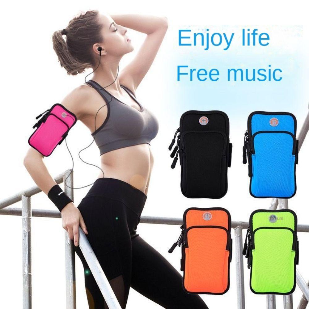 Arm Bag Adjustable Fitness Arm Bag Phone Arm Band Running Wallet Wrist Bag Arm Bag Fitness Bag