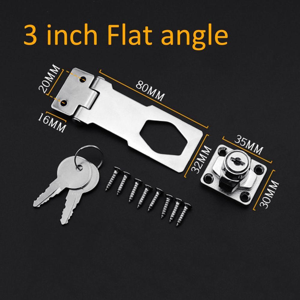 Silver Hardware Home Improvement With Keys Shed Hasp Garage Lock Locking Staple Cupboard